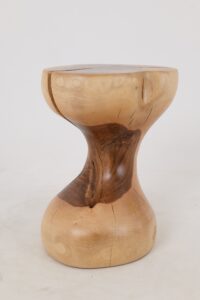 Leszy, Hourglass Side Table – Soft Curves in Solid Wood, gallery view 6