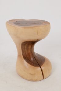 Leszy, Hourglass Side Table – Soft Curves in Solid Wood, gallery view 14