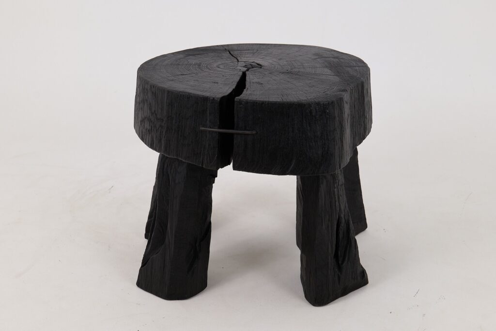 Jownik, Charred Round Coffee Table