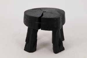 Jownik, Charred Round Coffee Table, main view