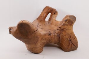 XXL Solid Carved Wood Bench With Raw Organic Form Indoor, & Outdoor, Logniture, gallery view 4