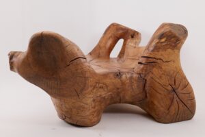 XXL Solid Carved Wood Bench With Raw Organic Form Indoor, & Outdoor, Logniture, gallery view 5