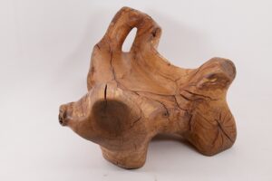 XXL Solid Carved Wood Bench With Raw Organic Form Indoor, & Outdoor, Logniture, gallery view 6