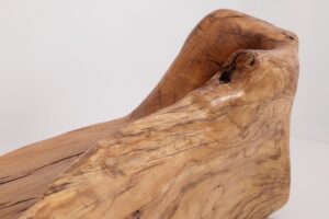 XXL Solid Carved Wood Bench With Raw Organic Form Indoor, & Outdoor, Logniture, gallery view 11
