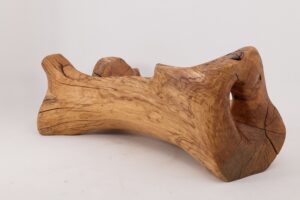XXL Solid Carved Wood Bench With Raw Organic Form Indoor, & Outdoor, Logniture, gallery view 13
