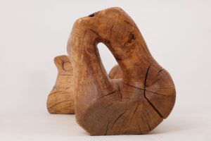 XXL Solid Carved Wood Bench With Raw Organic Form Indoor, & Outdoor, Logniture, gallery view 16