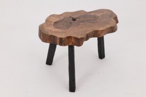 Logniture, Rustic Sculptural Coffee Table, Walnut & Burnt Black Oak, Unique, main view