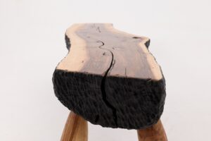 Live Edge Walnut Bench, Wabi-Sabi, Brutalist, Log Furniture, gallery view 9