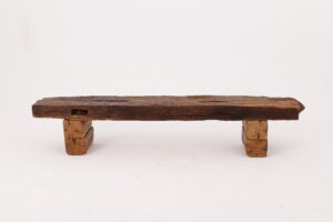 XXL Reclaimed Oak Wood Brutalist Bench, Natural and Eco Friendly, gallery view 11
