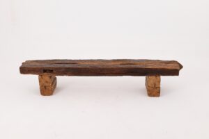XXL Reclaimed Oak Wood Brutalist Bench, Natural and Eco Friendly, gallery view 12