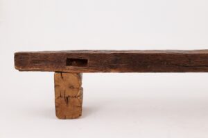 XXL Reclaimed Oak Wood Brutalist Bench, Natural and Eco Friendly, gallery view 14