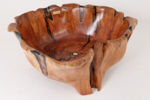 Live Edge Bathtub Carved from Single Piece of Wood, Logniture, gallery view 8