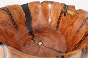 Live Edge Bathtub Carved from Single Piece of Wood, Logniture, gallery view 12