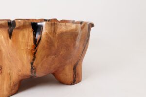 Live Edge Bathtub Carved from Single Piece of Wood, Logniture, gallery view 14