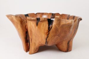 Live Edge Bathtub Carved from Single Piece of Wood, Logniture, gallery view 15
