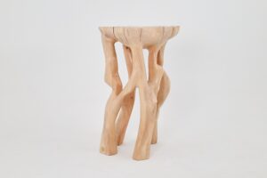 Solid Wood Sculptural High Table, Original Contemporary Design, gallery view 2