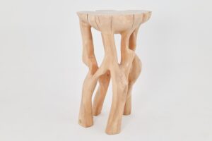 Solid Wood Sculptural High Table, Original Contemporary Design, gallery view 3