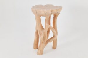 Solid Wood Sculptural High Table, Original Contemporary Design, gallery view 4