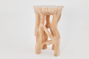 Solid Wood Sculptural High Table, Original Contemporary Design, gallery view 5