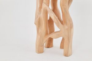 Solid Wood Sculptural High Table, Original Contemporary Design, gallery view 6
