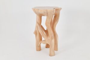 Solid Wood Sculptural High Table, Original Contemporary Design, gallery view 7