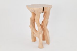 Solid Wood Sculptural High Table, Original Contemporary Design, gallery view 8