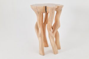 Solid Wood Sculptural High Table, Original Contemporary Design, gallery view 9