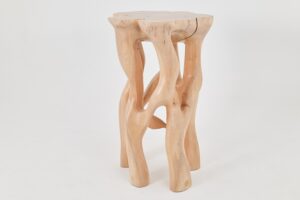 Solid Wood Sculptural High Table, Original Contemporary Design, gallery view 13