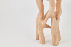 Solid Wood Sculptural High Table, Original Contemporary Design, gallery view 14