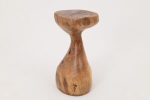 Sculptural Side Table, Stool, Solid Wood, Walnut, Contemporary Design, Logniture, gallery view 4