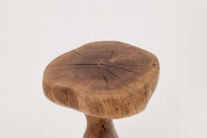 Sculptural Side Table, Stool, Solid Wood, Walnut, Contemporary Design, Logniture, gallery view 6