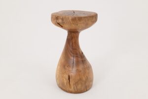 Sculptural Side Table, Stool, Solid Wood, Walnut, Contemporary Design, Logniture, gallery view 8