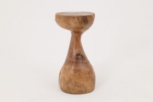 Sculptural Side Table, Stool, Solid Wood, Walnut, Contemporary Design, Logniture, gallery view 9
