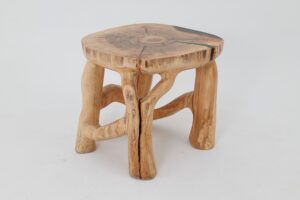 Sculptural Coffee Table, Solid Wood, Contemporary Design, Handmade, Logniture, gallery view 2