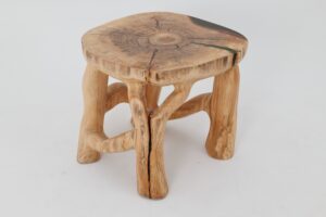 Sculptural Coffee Table, Solid Wood, Contemporary Design, Handmade, Logniture, gallery view 3
