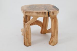 Sculptural Coffee Table, Solid Wood, Contemporary Design, Handmade, Logniture, gallery view 4