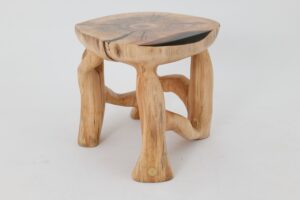 Sculptural Coffee Table, Solid Wood, Contemporary Design, Handmade, Logniture, gallery view 7