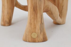 Sculptural Coffee Table, Solid Wood, Contemporary Design, Handmade, Logniture, gallery view 8