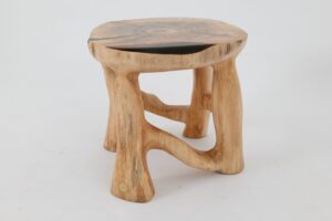 Sculptural Coffee Table, Solid Wood, Contemporary Design, Handmade, Logniture, gallery view 9