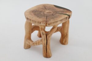 Sculptural Coffee Table, Solid Wood, Contemporary Design, Handmade, Logniture, gallery view 22