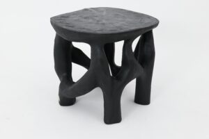 Sculptural Coffee Table, Solid Wood, Contemporary Design, Handmade, main view