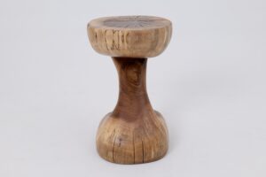 Sculptural Side Table, Stool, Solid Wood, Walnut, Contemporary Design, gallery view 10