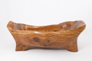 Live Edge Bathtub Carved from Single Piece of Wood, Fully Functional, gallery view 2