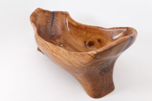 Live Edge Bathtub Carved from Single Piece of Wood, Fully Functional, gallery view 4
