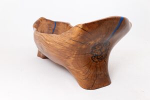 Live Edge Bathtub Carved from Single Piece of Wood, Fully Functional, gallery view 6