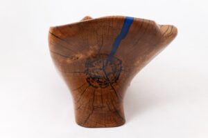 Live Edge Bathtub Carved from Single Piece of Wood, Fully Functional, gallery view 7