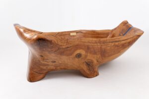 Live Edge Bathtub Carved from Single Piece of Wood, Fully Functional, gallery view 11