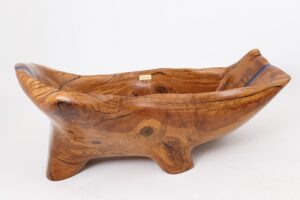Live Edge Bathtub Carved from Single Piece of Wood, Fully Functional, gallery view 14