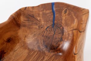 Live Edge Bathtub Carved from Single Piece of Wood, Fully Functional, gallery view 18