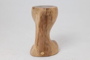 Sculptural Side Table, Stool, Solid Wood, Walnut, Contemporary Design, gallery view 5
